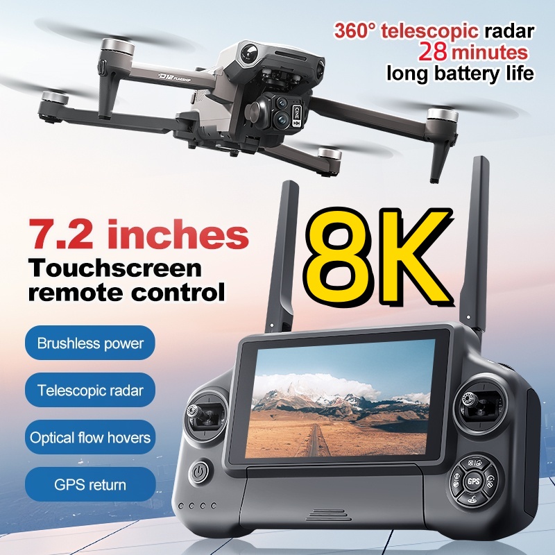 Drone Gps Module - Drone RC Quadricóptero 8K com Gimbal