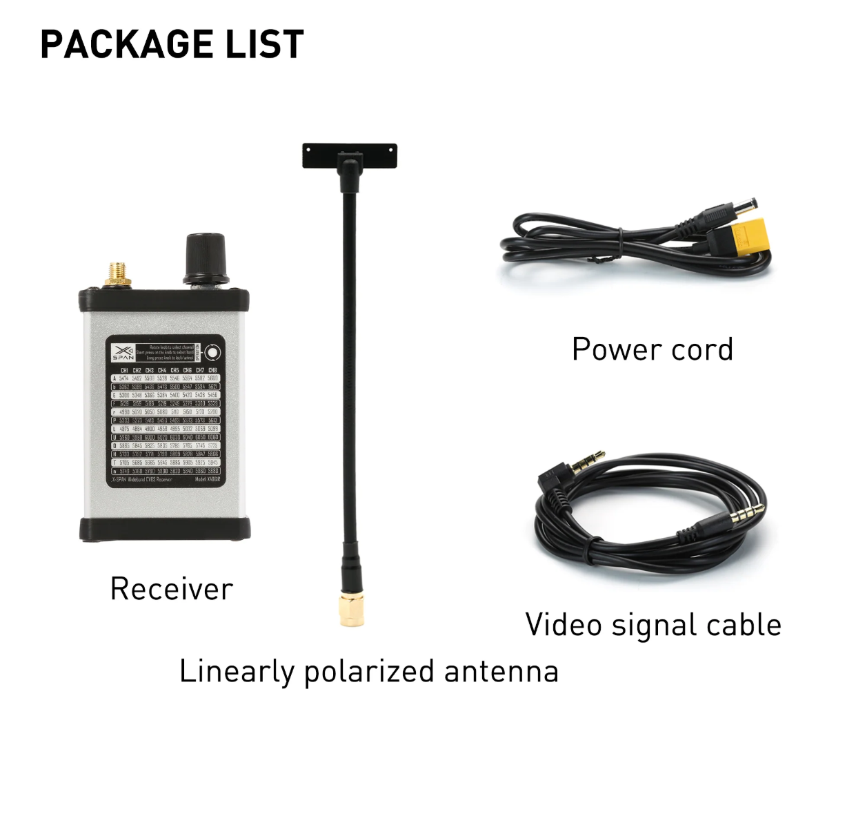 Drone Receiver - Kit de Módulo Receptor XSPAN VRX