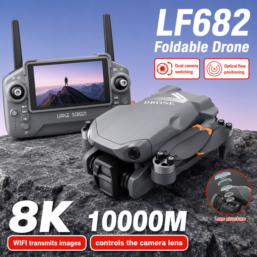 Drone Gps Module - Drone Aéreo LF682 com Câmeras Duplas