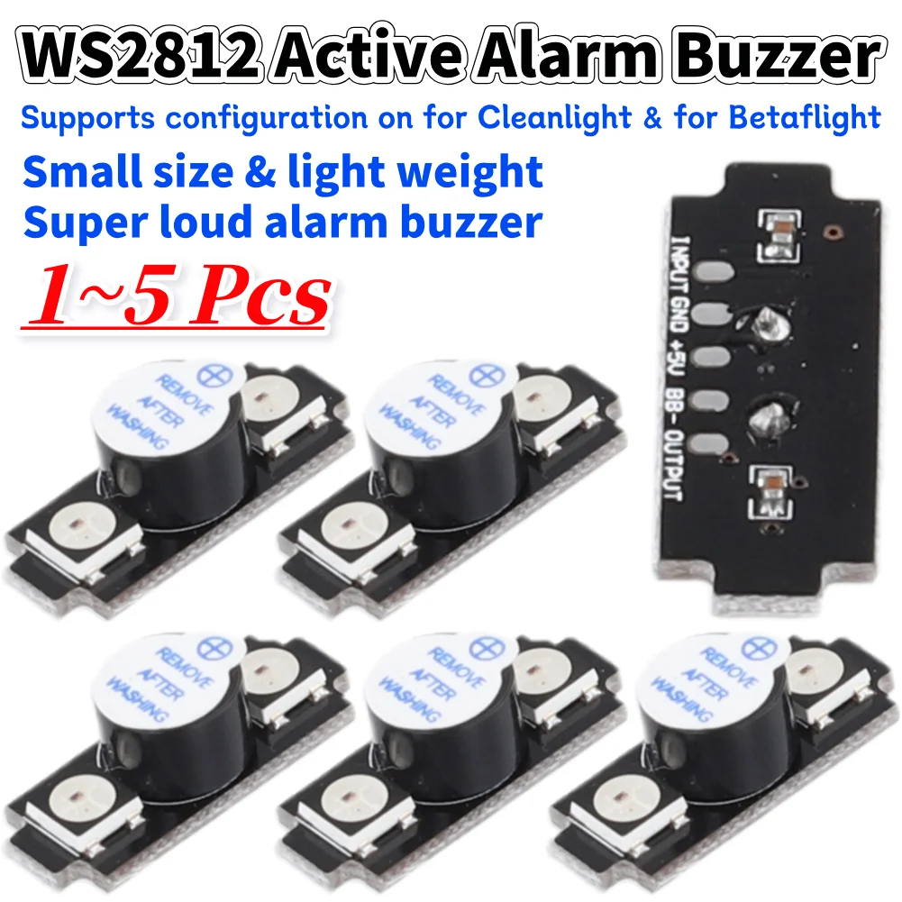 Drone Buzzer - Ws2812 campainha de alarme ativo colorido