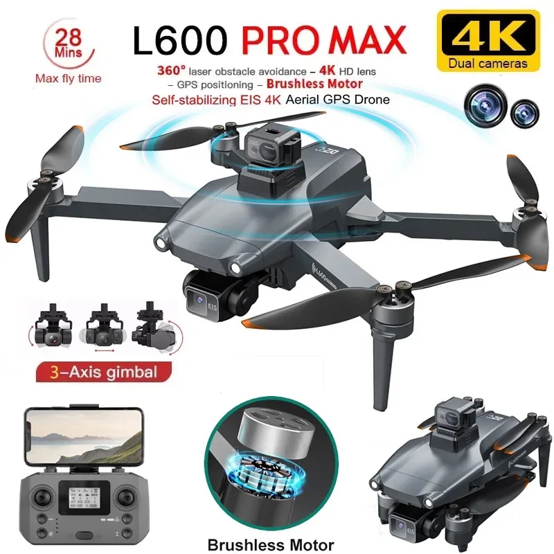 Drone Gimbal - L600 pro max gps drone profissional
