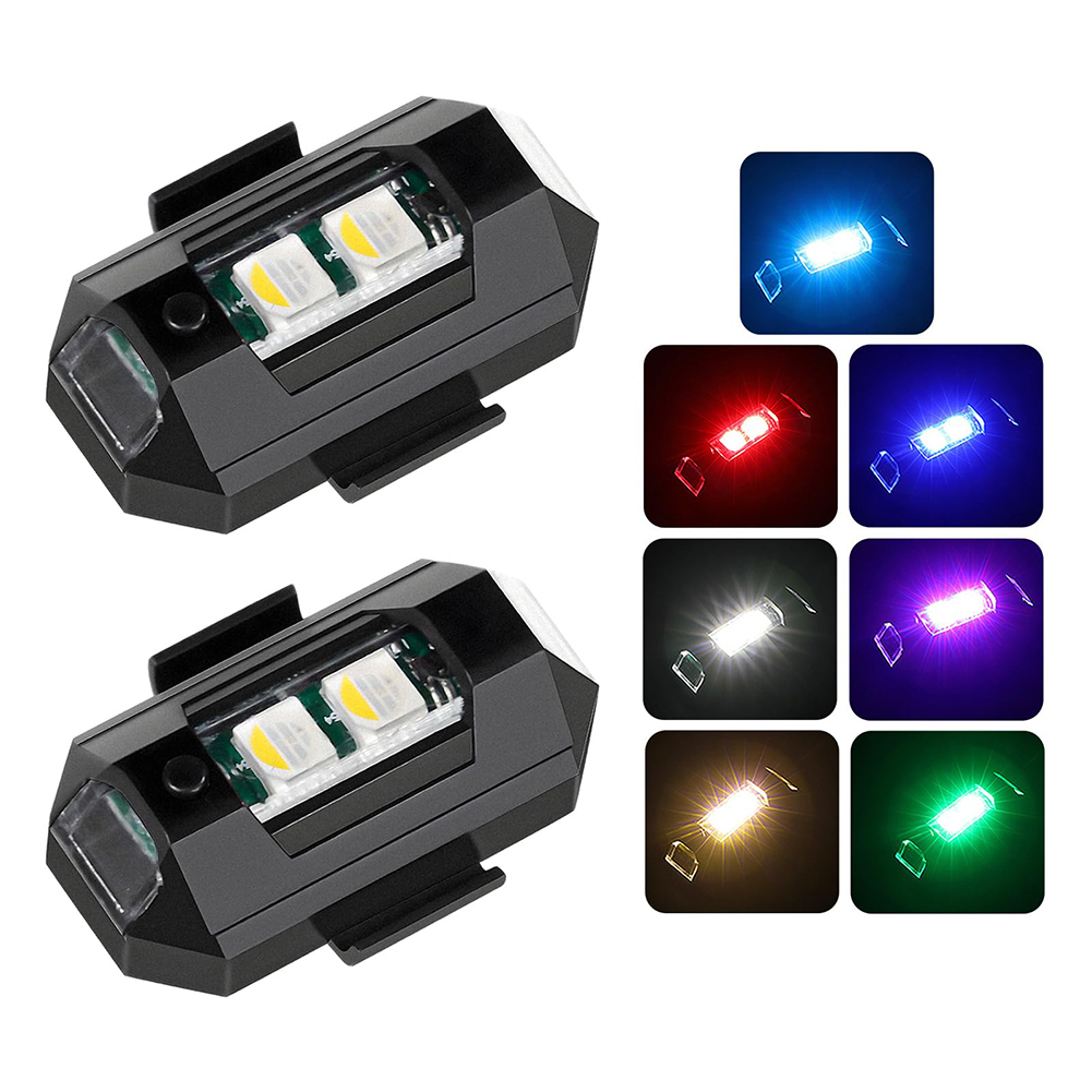 Drone Led Light - 2 pces mini luzes estroboscópicas led