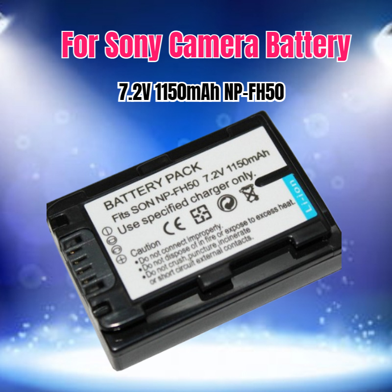 Drone Battery - Bateria de câmera 7.2V 1150mAh NP-FH50