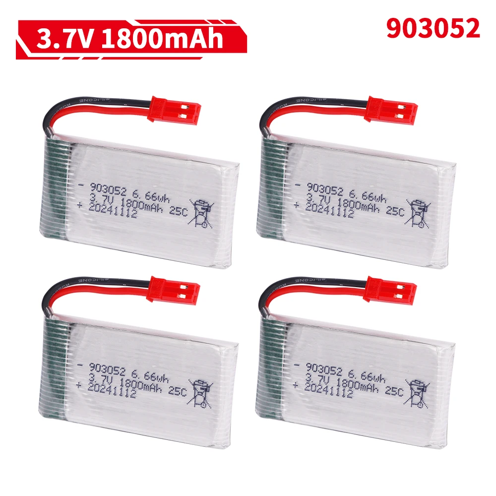 Drone Charger - 3.7v 1800mah 903052 bateria lipo xh4.0
