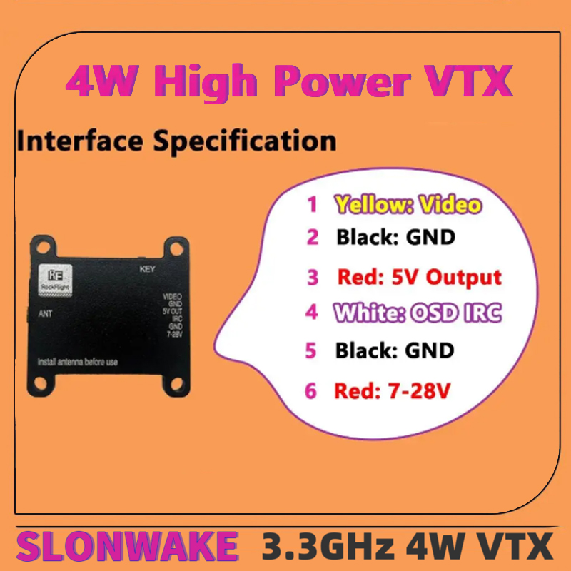 Transmissor de Vídeo VTX SLONW - Drone Antenna avaliação e preço