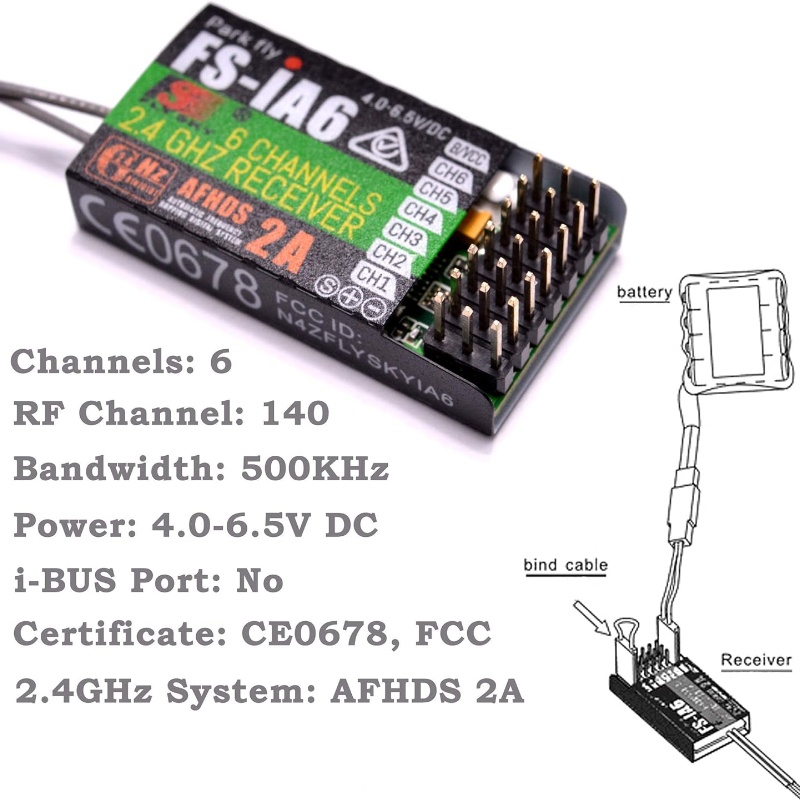 Flysky FS-IA6 Receptor 6CH Ant - Drone Antenna avaliação e preço