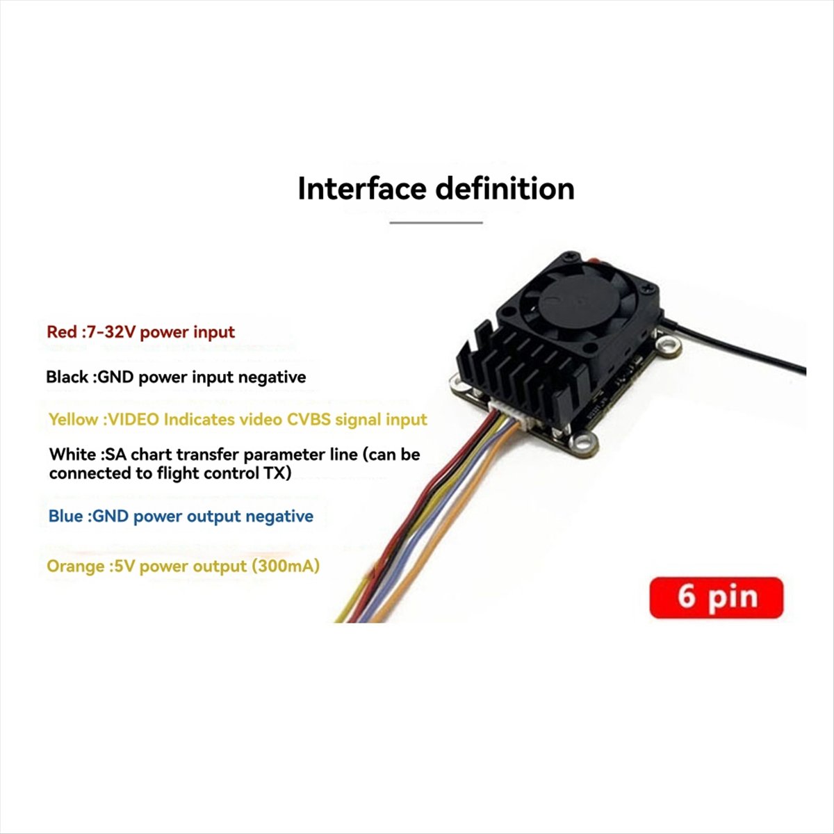 5.8G 2W VTX 2000mW FPV Módulo  - Drone Transmitter avaliação e preço