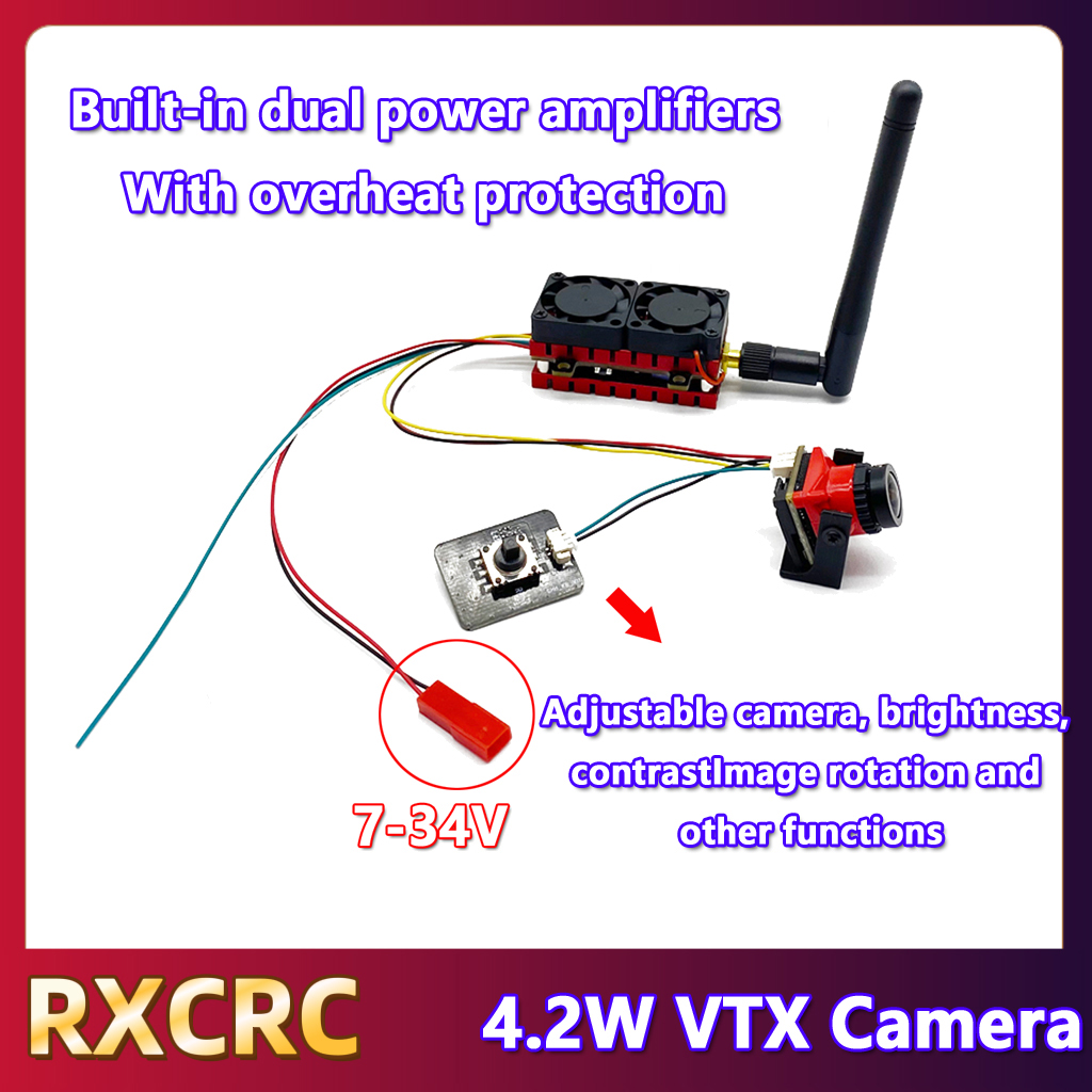 Rxcrc 5.8g 48ch 4.2w transmiss - Drone Transmitter avaliação e preço