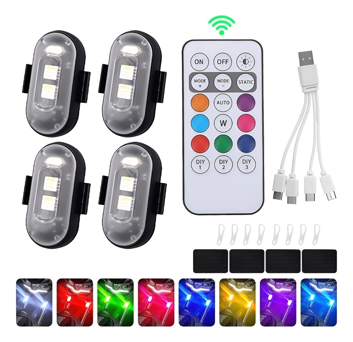 4 Peças de Luzes Estroboscópic - Drone Led Light avaliação e preço