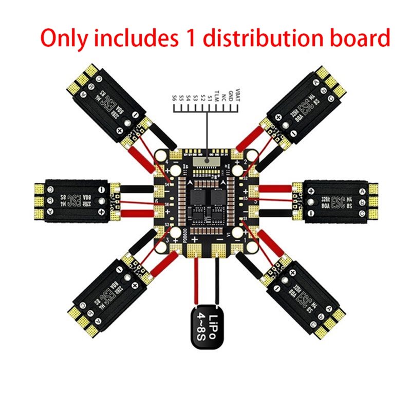 【CYBER MONDAY】1 Peça PDB600A 8 - Drone Power Distribution Board avaliação e preço