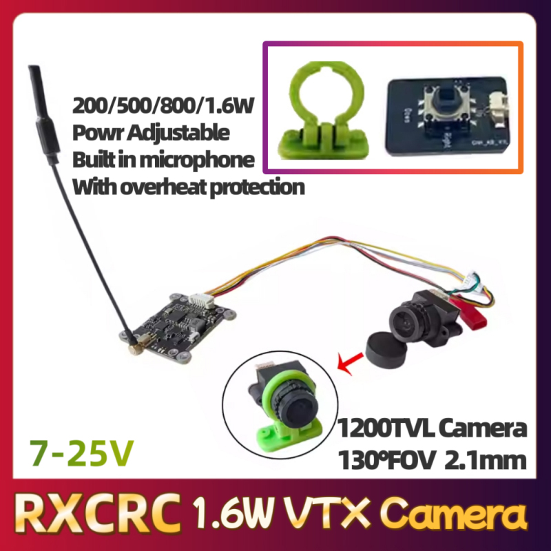 Módulo RXCRC 5.8G 48CH 1.6W VT - Drone Transmitter avaliação e preço
