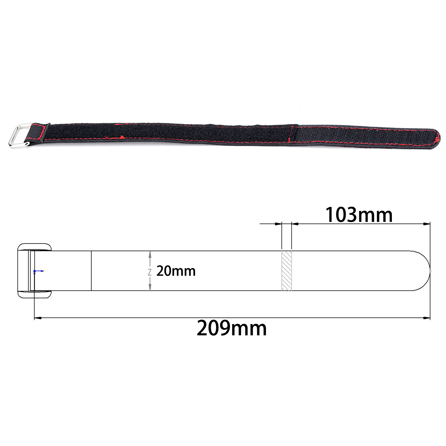 TCRC 2PCS 20x300MM Cintas de B - Drone Battery Strap avaliação e preço
