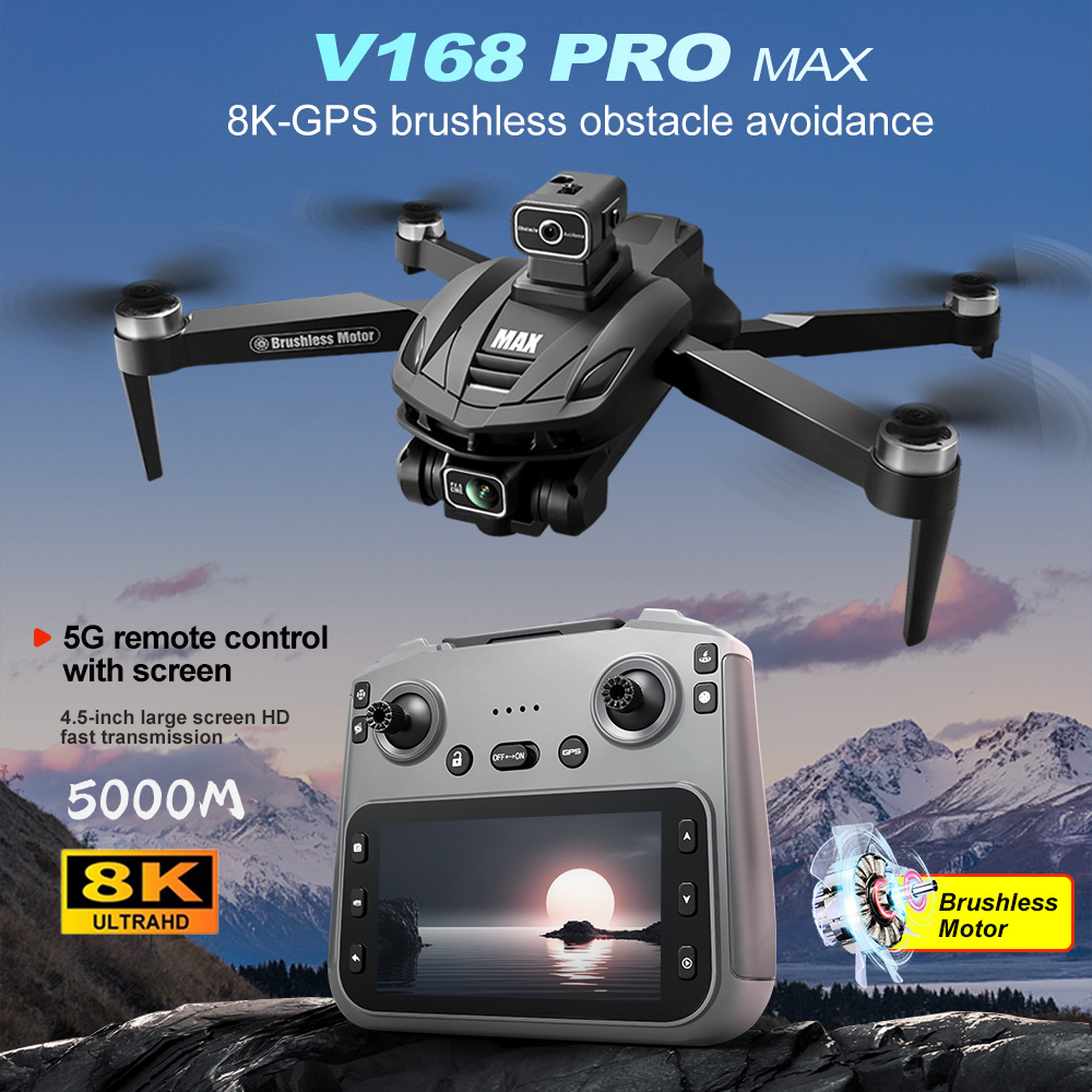V168 PRO Max GPS Drone 8K Prof - Drone Gps Module avaliação e preço