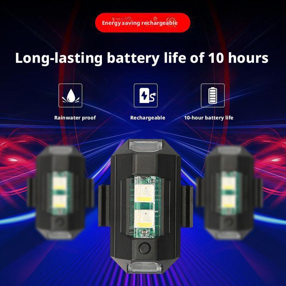 2 pces mini luzes estroboscópi - Drone Led Light avaliação e preço