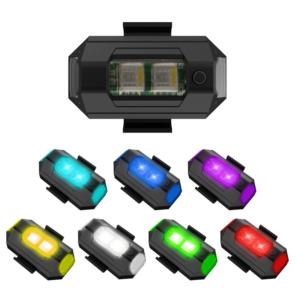 1pc 7 cores mini carregamento  - Drone Led Light avaliação e preço